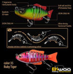 Biwaa SWIMBAIT SEVEN S4" 10cm 17gr 35 Ruby Tiger (B001546) - turfishing