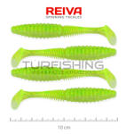 REIVA Zander Power Shad 10cm 4db/cs (Fluo Zöld Flitter I. ) (9901-142)