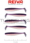 REIVA Flat Minnow Shad 5cm 5db/cs (Purple Pearl) (9902-058) - turfishing