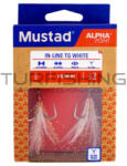 Mustad In-line Triple Grip, Red Tinsel, 4 2db/csomag (m4335004)