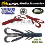 Biwaa ULTRA HOG 4" 10cm 10 Black & Blue (B001159) - turfishing