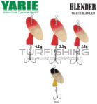 Yarie Jespa KÖRFORGÓ YARIE 672 BLENDER 2.1gr SP4 Black/Yellow (Y67221SP4) - turfishing