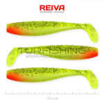 REIVA Flat Minnow shad 12, 5cm 3db/cs (Zöld-Piros Flitter) (9902-124)