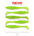 REIVA Zander Power Shad 8cm 5db/cs (Fluo Zöld Flitter I. ) (9901-842)