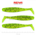 REIVA Flat Minnow shad 12, 5cm 3db/cs (Zöld Flitter) (9902-125)
