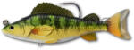 LIVETARGET Yellow Perch Swimbait Yellow/green 113 Mm 21 G Sinking (lt212714) - turfishing