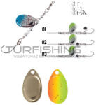 Herakles KÖRFORGÓ CLEVER SPIN 1.5gr Chartreuse Orange/Gold (ARHKCLE38) - turfishing