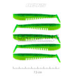NEVIS Impulse Shad 7.5cm 5db/cs Zöld Flitter (9721-843)