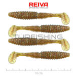 REIVA Zander Power Shad 10cm 4db/cs (Barna Flitter) (9901-104)