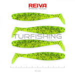 REIVA Flat Minnow shad 10cm 4db/cs (Zöld Flitter) (9902-105)