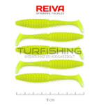 REIVA Zander Power Shad 8cm 5db/cs (Fluo Zöld) (9901-844)