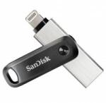 SanDisk iXpand Go 256 GB (schwarz/silber, USB-A 3.2 Gen 1, Apple Lightning Connector)