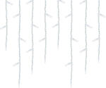  LED-es jégcsap fényfüggöny 2 méretben, hidegfehér-230 LED-del (HOP1000987-1)