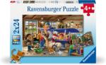 Ravensburger Пъзел Ravensburger от 2 x 24 части - Ремонт на самолети и влакове (12004044) - ozone