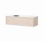 Kolpa San Mobilier suspendat Kolpasan, Orphia 120, cu blat din Kerrock, 1 sertar, light grey (586010)