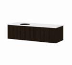 Kolpa San Mobilier suspendat Kolpasan, Orphia 120 riflat, cu blat din Kerrock, 1 sertar, graphite black (586000)