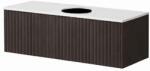 Kolpa San Mobilier suspendat, Orphia, cu blat din Kerrock, 1 sertar, graphite black (584540)