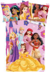  Disney Hercegnők gyerek ágyneműhuzat garnitúra 100% pamut - 100*135cm + 40x60cm