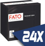 FATO Szalvéta 24x24cm fekete 2 rétegű 100 lap/csomag (24 csomag) (82219003-KARTON)