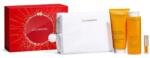 Clarins - Set Clarins Aroma Self-Care Essentials - Lotiune de Corp Hidratanta + Pudra de Corp + Ulei Buze + Pouch
