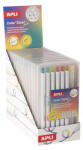 APLI Színes töltőceruza készlet, display, többszínű írásvonal, APLI Color Click Mix (LCA20549) (LCA20549)