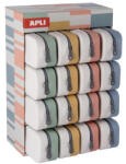 APLI Tolltartó, display, cipzáras, szilikon, kétszínű, APLI Up North, vegyes színek (LCA20652) (LCA20652)
