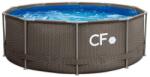 CF Group Frame Fémvázas medence, rattan mintás, tartozékok nélkül, 3, 05 × 0, 91 m