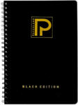 PAPERLAND Caiet A5 cu spira Paperland, 96 file, 70g/mp, matematica, coperta carton, Black edition (PP-24800046)