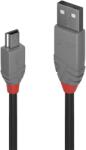Lindy USB Mini USB Átalakító Fekete 3m 36724 (36724)