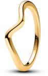 Pandora Inel ondulat placat cu aur Timeless Rose 163095C00 60 mm