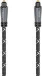 Hama Cablu audio optic HAMA 205139, 1.5m, metal, negru (4047443438492)