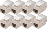 ASSMANN Jack Keystone Digitus CAT 6A blindat set 8 buc argintiu (dn-93615-s-8)
