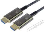 PremiumCord Ultra High Speed HDMI 2.1 Optikai üvegszálkábel, 8K/60Hz, aranyozott, 5m videokábel 5m
