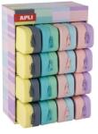APLI Pastel Suport stilou cu fermoar silicon kétszínű mixt colorate LCA20647 (LCA20647) Penar