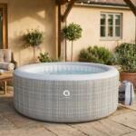 avenli Montreal Set jakuzzi gonflabil pentru 4-6 persoane 204x70cm - gri (17286EUV12)