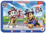 Trefl Trefl, Paw Patrol, puzzle cu cadru 2in1, 10 piese Puzzle