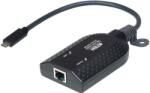 ATEN Adaptor KVM ATEN KA7183, USB-C - RJ-45 Female, Black (KA7183-AX)