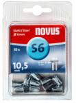 Novus Гайка нит стоманена Novus - ф 6 mm, М4х10.5 mm, 10 бр (045-0044)
