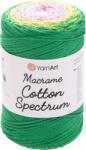 YARNART Macrame Cotton Spectrum 225 m 1309 Pink Green Zsinór (Macrame Cotton Spectrum 1309)