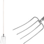 Strend Pro Garden Villa, Strend Pro Garden F104KX. WH, szürke, acél fej, lakkozott fa nyél, 4 ágú, fogantyúval (TC211510)