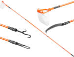Strend Pro Garden Gyümölcsszedő, Strend Pro Garden GT7031, narancssárga, teleszkópos nyél, 150-360 cm, fém nyél, zsákkal és szűrővel, fűrész rögzíthető (TC211440)