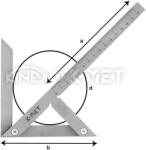 Kinex Център квадрат K-MET 4062-2 - 200x150/210 mm (4062-2)