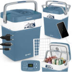 Berdsen Autós hűtőtáska, Berdsen Icemax, kék, 29 l, fekete, ventilátoros, egyzónás, akár 18°C hűtés, ECO/normál üzemmód, 12 V DC /230 V, 39 dB (TE3828)