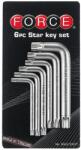 FORCE Комплект Г-образни шестограми TORX Force 5063 - T40-T60, 6 части (JN66065)