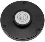 K-MET Кръгъл нивелир с отвори за монтаж KINEX - Black D35 (5022-04-035)