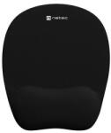 NATEC Egérpad NATEC CHIPMUNK, ergonomikus csuklótámasszal, memóriahabos, 230x200 mm, fekete (NPF-0784)