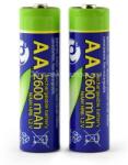 Gembird Ni-MH AA újratölthető elem 2600 mAh, 2 darabos csomag (EG-BA-AA26-01) (EG-BA-AA26-01)