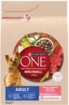 ONE PURINA ONE Adult Mini/Small Felnőtt kutyáknak szánt, marhahússal és rizzsel dúsított eledel 3 kg