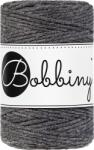 Bobbiny Macrame Cord 1, 5 mm 100 m Charcoal Șnur (MD-E003)