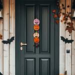 Family Halloween-i dekoráció - tök - akasztható - fa - 62 x 13 cm, 56571